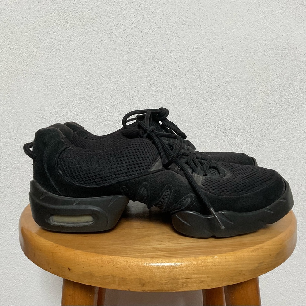 Bloch Adult Boost Mesh Black Canvas Dance Lace Up Sneakers Size 10.5 Studio